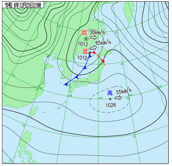 今日の天気予想図