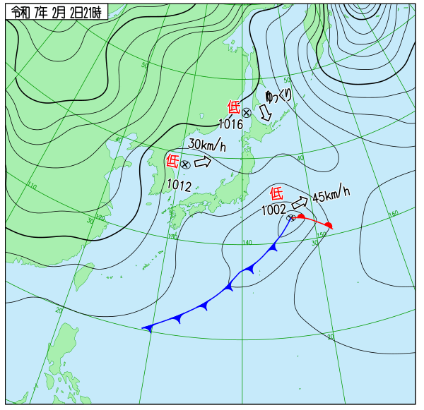 今日の天気予想図